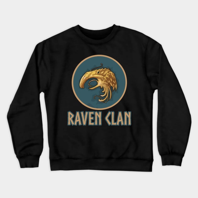 Blood Rage Raven Clan Board Game Graphic - Tabletop Gaming Crewneck Sweatshirt by MeepleDesign